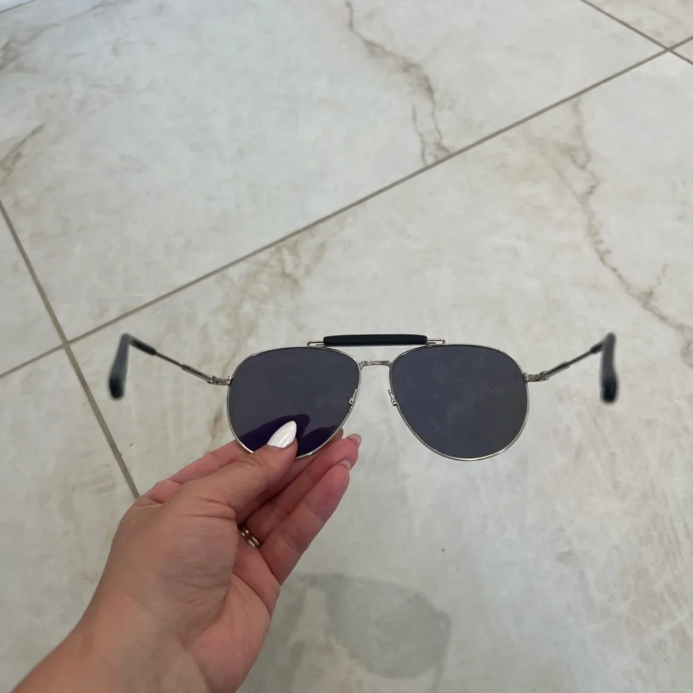 Tom Ford Silver Metal Sunglasses